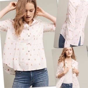 Maeve Anthropologie Teepee Button Up Blouse Size 0